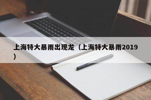 上海特大暴雨出现龙(上海特大暴雨2019)