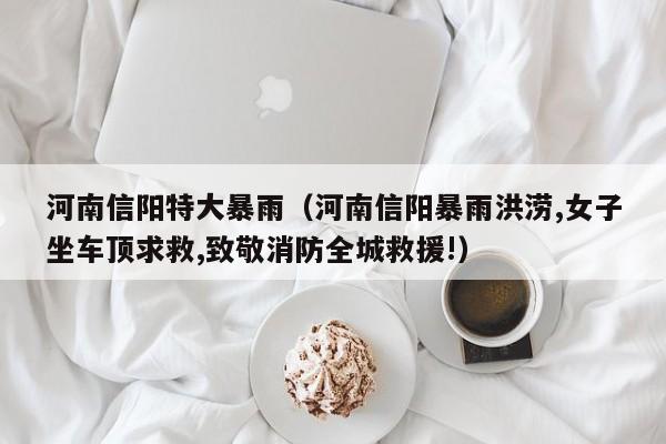 河南信阳特大暴雨(河南信阳暴雨洪涝,女子坐车顶求救,致敬消防全城救援!)