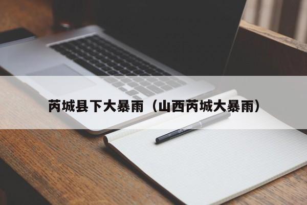 芮城县下大暴雨(山西芮城大暴雨)